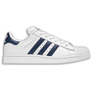 adidas Originals Superstar 2   Boys Grade School   Basketball   Shoes   White/New Navy/White