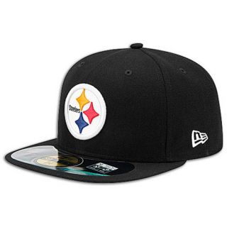 New Era NFL 59Fifty Sideline Cap   Mens   Football   Accessories   Pittsburgh Steelers   Black