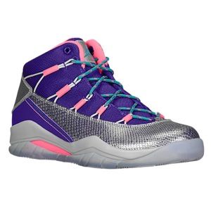 Jordan Prime Flight   Girls Grade School   Basketball   Shoes   Court Purple/Metallic Silver/Digital Pink