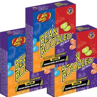 BEAN BOOZLED Jelly Belly Beans 1.6 oz ~ 3 Pack : Grocery & Gourmet Food