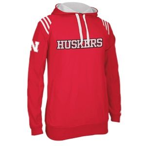 adidas College 3 Stripe Pullover Hoodie   Mens   Basketball   Clothing   Nebraska Cornhuskers   Red