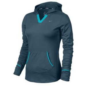 Nike Dri FIT Element Hoodie   Womens   Running   Clothing   Dark Armory Blue/Gamma Blue/Reflective Silver
