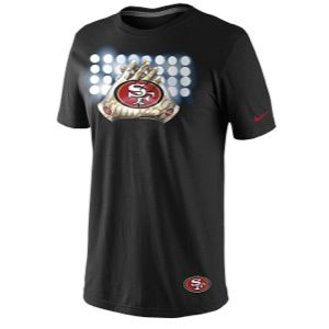 Nike NFL Glove Lockup T Shirt   Mens   Football   Clothing   San Francisco 49ers   Black