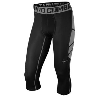 Nike Pro Combat Hypercool Comp. 3/4 Tight   Mens   Training   Clothing   Black/Cool Grey