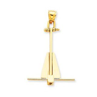14k Moveable Danforth Anchor Pendant   JewelryWeb: Jewelry