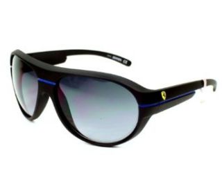 Ferrari Sunglasses FR 0089 20W Acetate Black   blue Gradient Grey Blue: Clothing