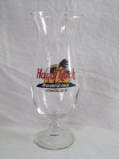 Hard Rock Cafe " Honolulu " Pilsner Hurricane Glass   9 1/4": Kitchen & Dining