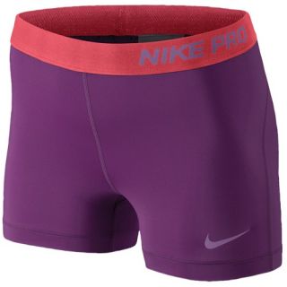 Nike Pro 3 Compression Shorts   Womens   Training   Clothing   Bright Grape/Violet Shade