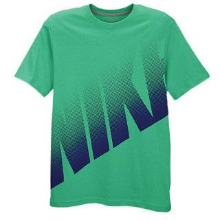 Nike Big Dot S/S T Shirt   Mens   Casual   Clothing   Gamma Green/Dk Grey Heather/Deep Royal Blue