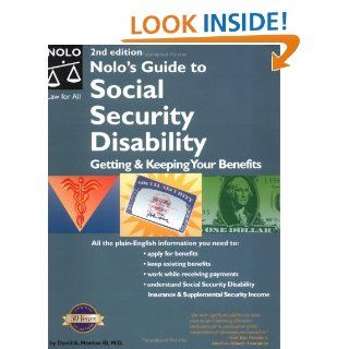 Nolo's Guide to Social Security Disability: Getting & Keeping Your Benefits: David A. Morton: 9780873379144: Books