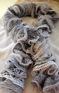 Limited Timesoft Hand knit Lacy Ruffled Scarf.perfect for Gift Giving. Color: Pretty In Pink: Everything Else