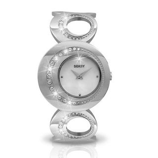 Seksy Ladies diamante hoop dial with bracelet watch