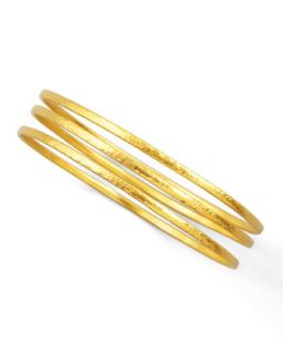 Constellation 24k Gold Bangles, Set of 3   Gurhan   Gold (24K )