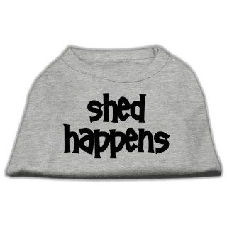 Mirage Pet Products 12 Inch Shed Happens Screen Print Shirts for Pets, Medium, Grey : Pet Supplies