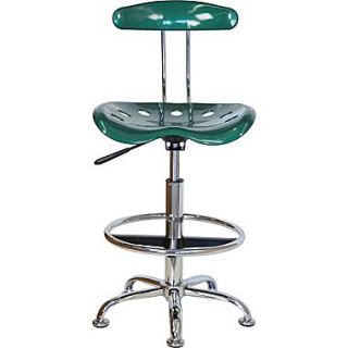 Flash Furniture Low Back Polymer Drafting Stools With Tractor Seat