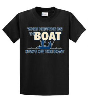 What Happens On The Boat Stays On The Boat Funny T Shirt: Clothing