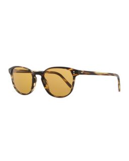 Plastic Square Sunglasses, Light Brown Tortoise   Oliver Peoples   Light brown