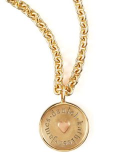 Round Name Charm   Heather Moore   Gold