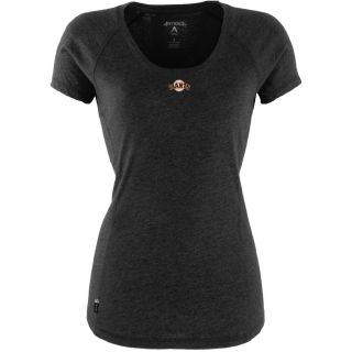 Antigua San Francisco Giants Womens Pep Shirt   Size: Large, Black/heather