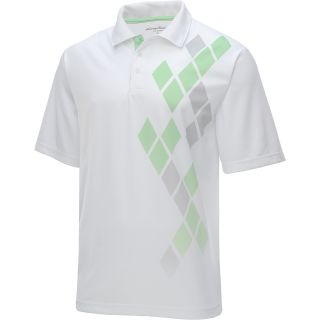 TOMMY ARMOUR Mens Fade Print S14 Short Sleeve Golf Polo   Size: L, Bright White