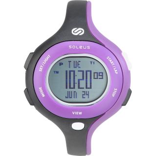 SOLEUS Womens Chicked Running Watch   Size Small, Black/purple