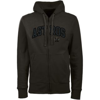 Antigua Houston Astros Mens Signature Full Zip Hooded Sweatshirt   Size: