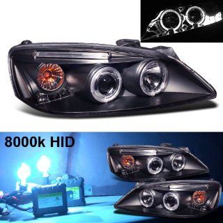 Eautolight 8000k Slim Xenon HID Kit+05 08 Pontiac G6 Halo LED Projector Head Lights: Automotive