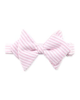 Striped Baby Bow Tie, Pink   Pink