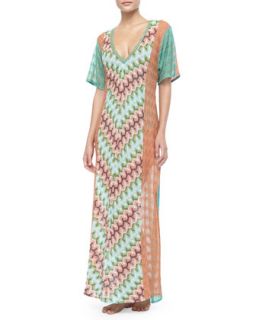 Womens Long Patterned Coverup Dress   Missoni   Multi (42/M)