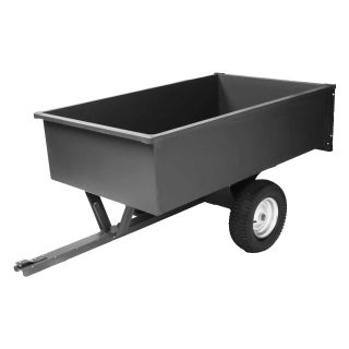 Precision 17 cubic ft. Steel Trailing Dump Cart   Garden Carts