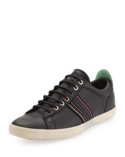 Mens Osmo Leather Low Top Sneaker, Black   Paul Smith   Black (10.0/11.0D)