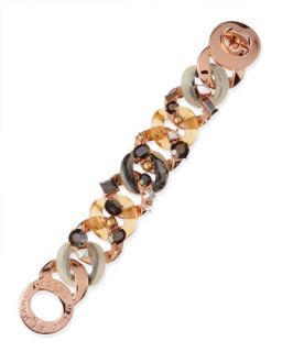 Katie Embellished Metal Turnlock Bracelet, Rose Golden   MARC by Marc Jacobs  
