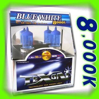 TEXON 8000K XENON HALOGEN 2 BULBS BLUE WHITE 9005 HB3 100W: Automotive