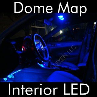 LED BLUE 2X DOME MAP INTERIOR LIGHT BULB 9 SMD CIRCLE PANEL XENON HID LAMP   FITS ALL VEHICLES: Automotive