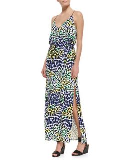 Womens Multi Leopard Print Maxi Dress   Milly   Multi (LARGE)