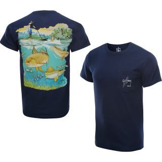 GUY HARVEY Mens SUP Above and Beyond Short Sleeve T Shirt   Size: Xl, Navy