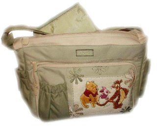 Disney Baby Large Diaper Bag Pooh Green : Baby