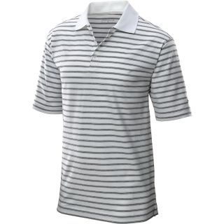 NIKE Mens UV Heather Golf Polo Shirt   Size: L, White/black