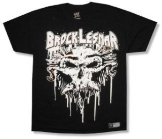 Adult WWE Wrestling "Brock Lesnar" Dripping Skull Black T Shirt (X Large) at  Mens Clothing store: Fashion T Shirts
