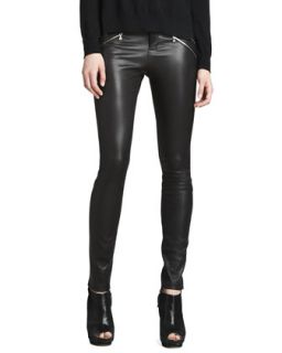 Womens Claudette Leather Pants, Black   J Brand Ready to Wear   Black (10)