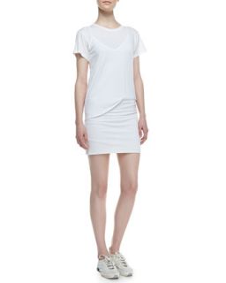 Womens Toasta Short Sleeve Tee Dress   Theory   White (LARGE)