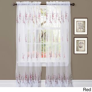 Lush Decor Jacey 84 inch Sheer Curtain Panel Pair