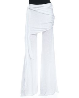 Womens Marina Fold Over Side Tie Pants   Young Fabulous and Broke   White (X 