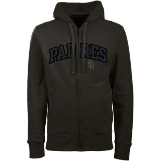 Antigua San Diego Padres Mens Signature Full Zip Hooded Sweatshirt   Size: