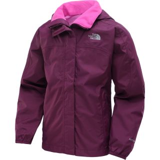 THE NORTH FACE Girls Resolve Reflective Rain Jacket   Size: L, Parlour Purple