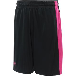 UNDER ARMOUR Mens Micro Printed 10 Training Shorts   Size: L, Black/tropic