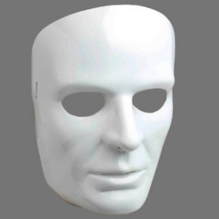 Men's White Full Face Mask: Toys & Games