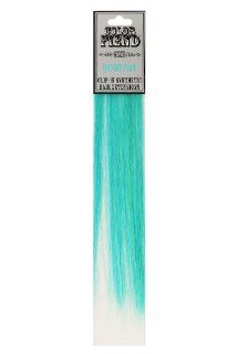 Color Fiend Bright Cyan Clip In Synthetic Hair Extensions 2 Pack : Beauty