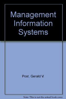 Management Information Systems Gerald V. Post, David L. Anderson 9780071118545 Books