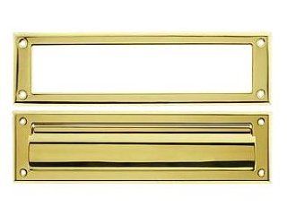 Large Amerock Solid Brass Mail Slot 13" X 3 5/8" AM 5362   Door Mail Slots  